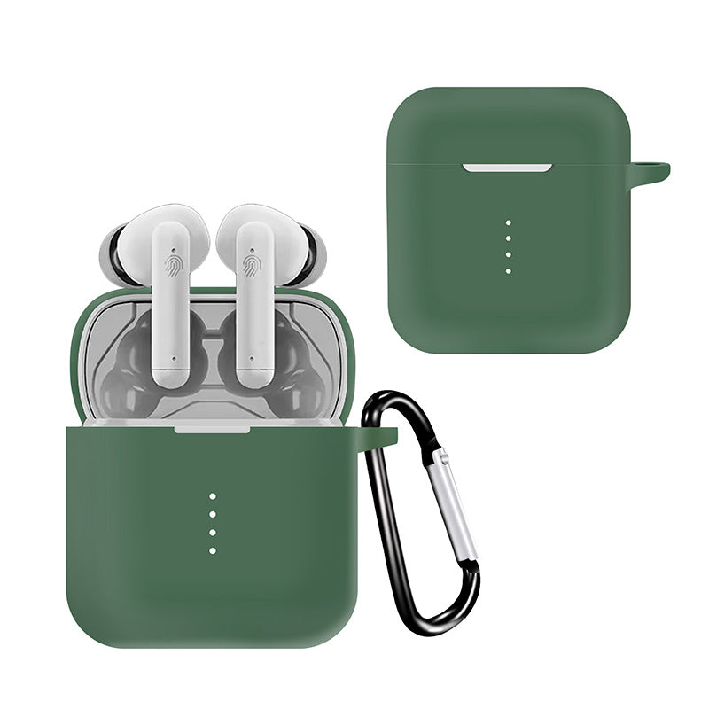 Silicone Skin for Boat Airdopes 141 Protective Cover Bluetooth Earbuds Case with Anti-Loss Buckle Silicone Skin for Boat Airdopes 141 Protective Cover Bluetooth Earbuds Case with Anti-Loss Buckle